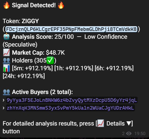 ZIGGY — the Shoal signal as it was sent